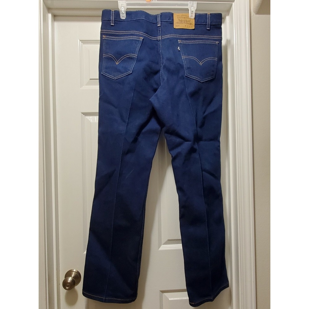 VTG Levi's 517 Bootcut Jeans Men's W40 L32 Dark Wash Denim Black Tab